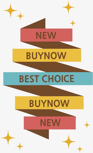 卡通彩色促销标签免抠图免抠