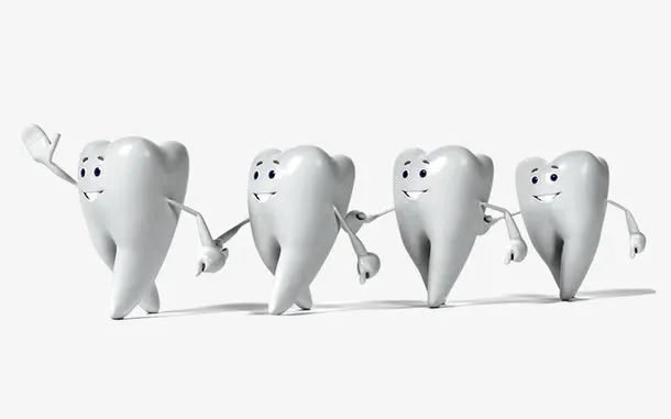 牙齿3D健康修复图免抠