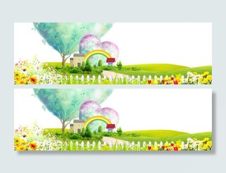 彩色卡通手绘背景高清