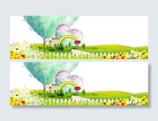 彩色卡通手绘背景高清