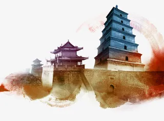 水墨装饰素材免抠