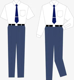 白衬衫西装裤素材免抠