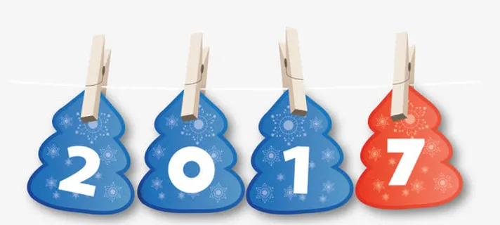 矢量2017标签免抠