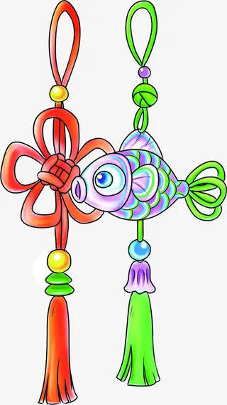 端午节中国风吊坠点缀中国结免抠