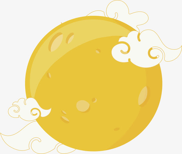 金黄色月亮免抠