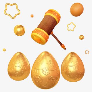 砸金蛋素材1免抠