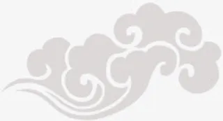 灰色祥云七夕情人节免抠