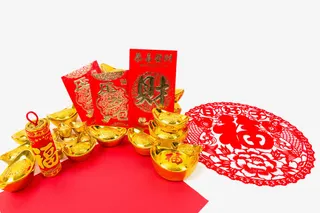 红色喜庆过年元素免抠