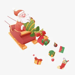 年圣诞老人来了免抠