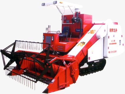 履带式收割机免抠