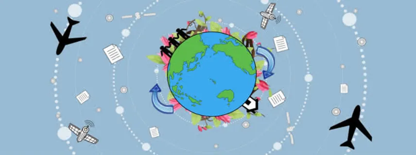 科技地球海报背景