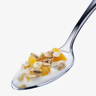 一汤匙燕麦果肉牛奶免抠