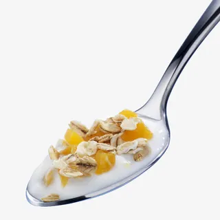 一汤匙燕麦果肉牛奶免抠