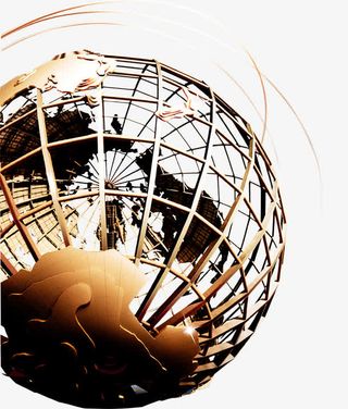 金属质感地球模型免抠