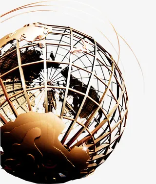 金属质感地球模型免抠