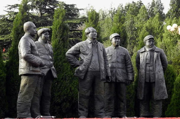 西柏坡雕塑免抠