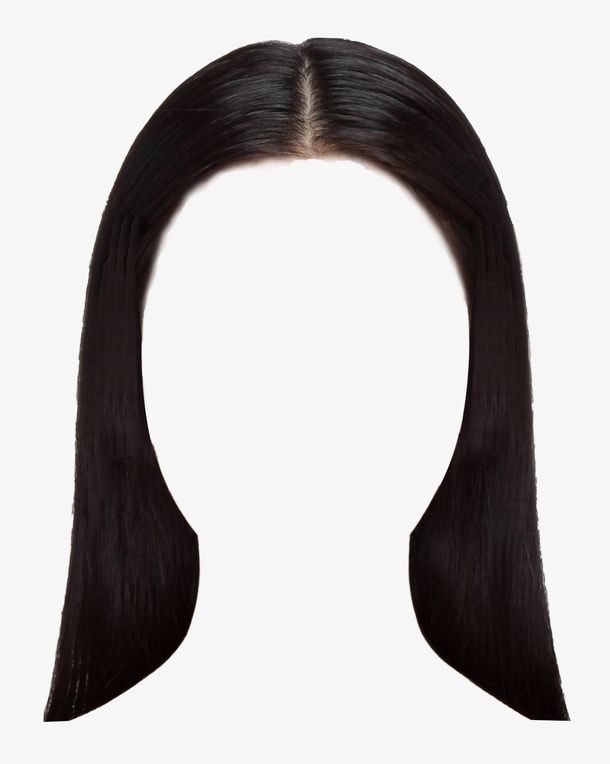 证件照女头发免抠