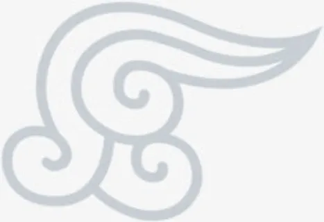 中秋节灰色中国风祥云免抠