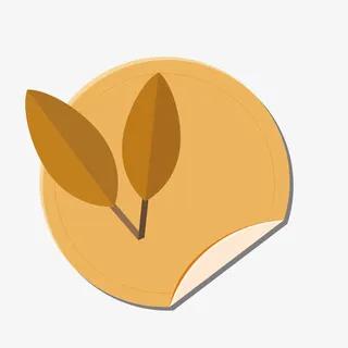 手绘圆形促销标签免抠