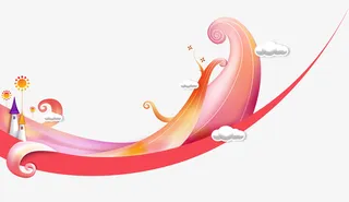 卡通精美花瓣免抠