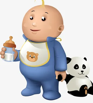 婴儿毛公仔免抠