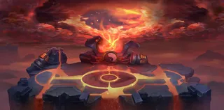 玄幻火焰法阵海报背景