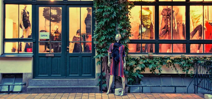 文艺清新街头淘宝背景高清