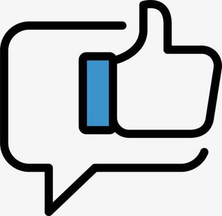 对话框点赞免抠图标元素