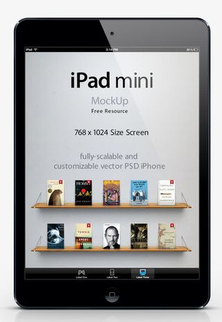 矢量苹果平板ipadmini免抠