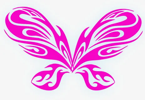 紫色发光抽象蝴蝶效果免抠