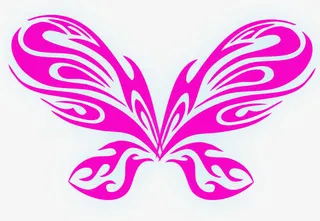 紫色发光抽象蝴蝶效果免抠