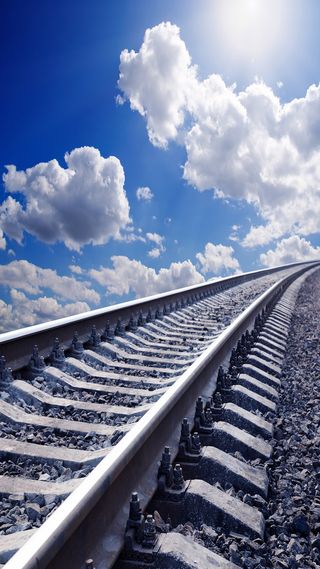 铁轨摄影H5背景高清