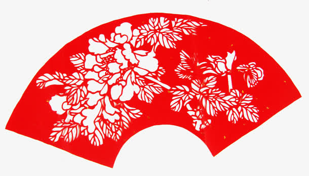 扇形窗花免抠