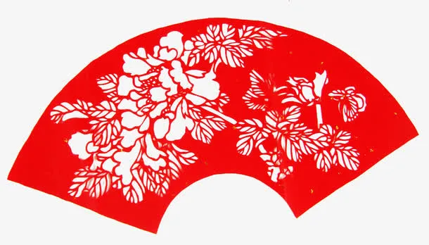 扇形窗花免抠