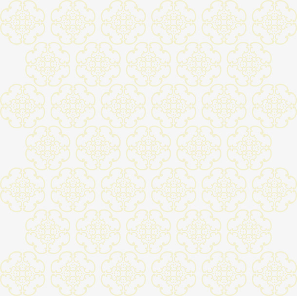 黄色花纹背景免抠