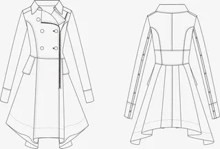 风衣png元素免抠