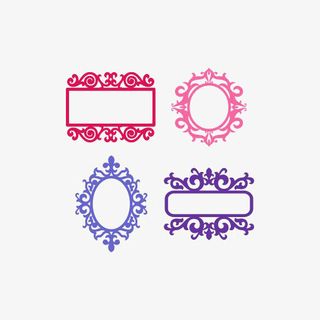 欧洲风简约边框免抠