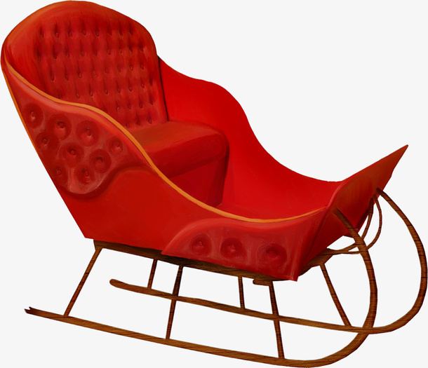 雪橇车装饰免抠