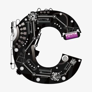 机械创意字母C免抠