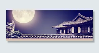 皓月当空背景高清