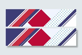 几何背景创意banner