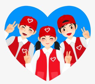 志愿者加入我们团队免抠图标元素