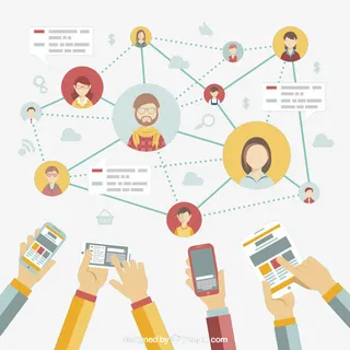 大数据信息网矢量素材免抠装饰ppt元素