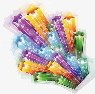 矢量立体星星图片免抠