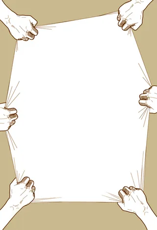 创意手绘招聘海报素材背景高清