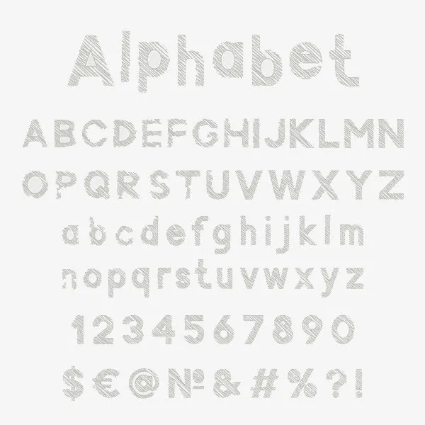 粉笔数字字母免抠