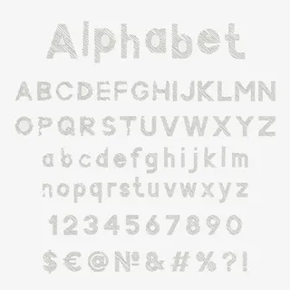 粉笔数字字母免抠 粉笔数字字母免抠