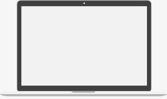 黑色电脑样机免抠