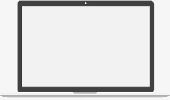 黑色电脑样机免抠