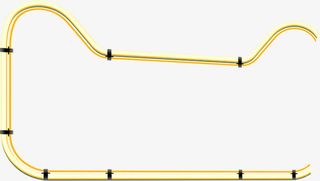 土豪金天猫logo形状灯管免抠